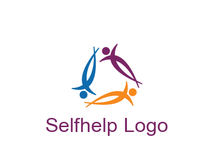 rotating people community logo