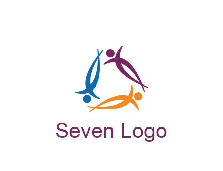 rotating people community logo