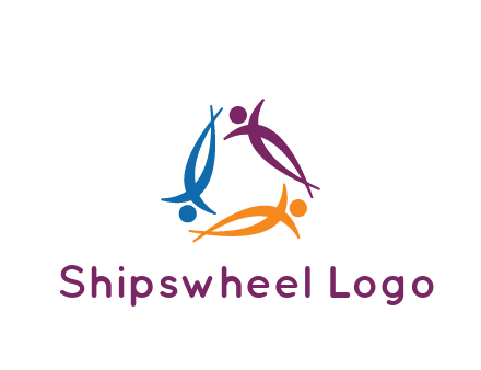 rotating people community logo