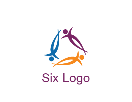 rotating people community logo