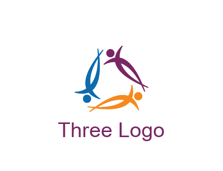 rotating people community logo