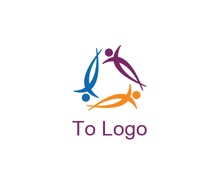 rotating people community logo