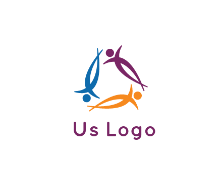 rotating people community logo