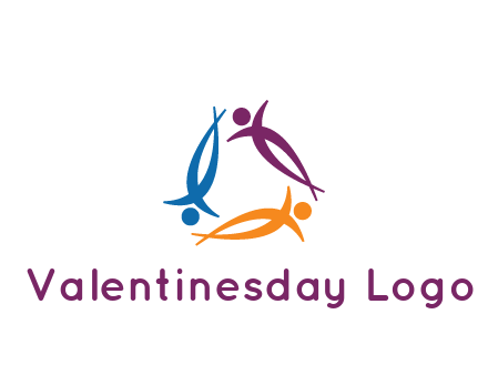 rotating people community logo