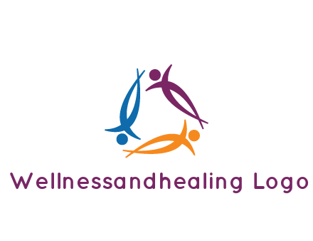 rotating people community logo