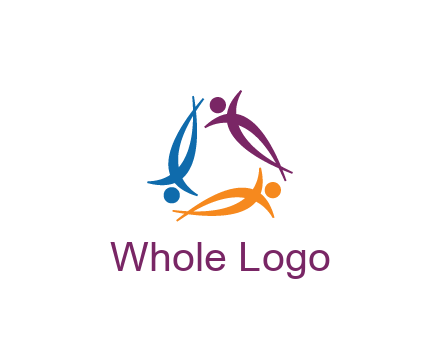 rotating people community logo