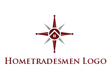house in star compass travel logo