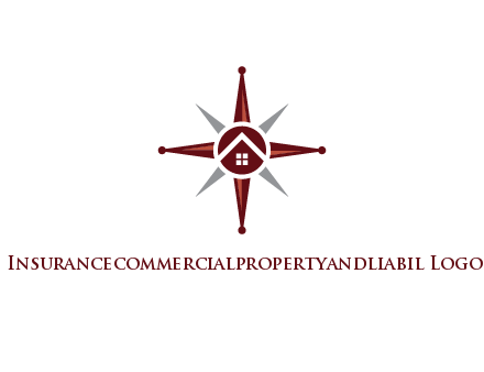 house in star compass travel logo