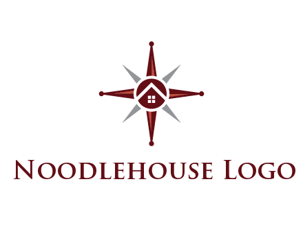house in star compass travel logo