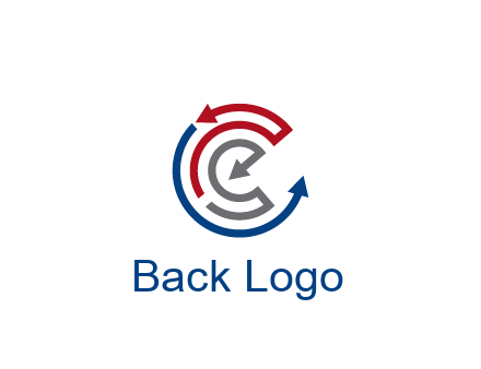 maze pattern arrows communication logo