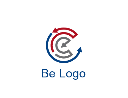 maze pattern arrows communication logo