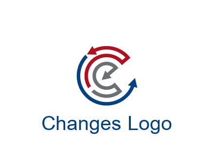 maze pattern arrows communication logo