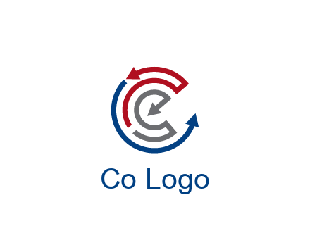 maze pattern arrows communication logo