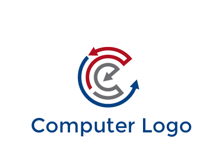 maze pattern arrows communication logo