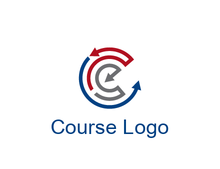 maze pattern arrows communication logo