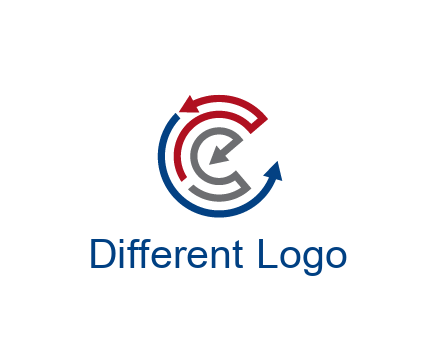 maze pattern arrows communication logo
