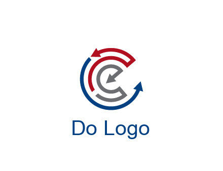 maze pattern arrows communication logo