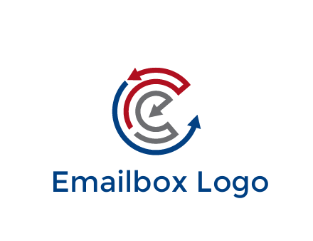 maze pattern arrows communication logo
