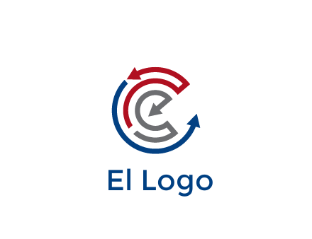 maze pattern arrows communication logo