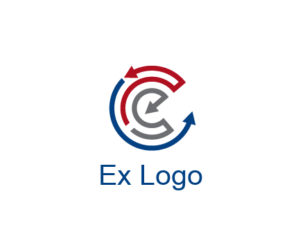 maze pattern arrows communication logo