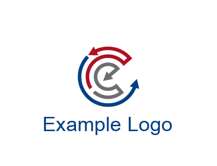 maze pattern arrows communication logo