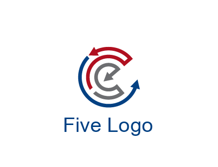 maze pattern arrows communication logo