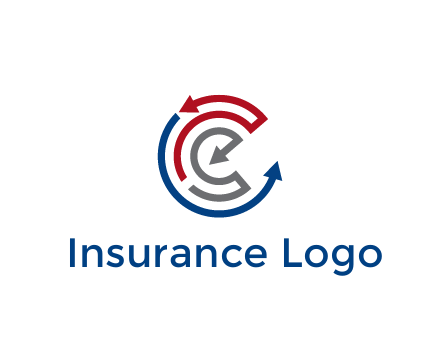 maze pattern arrows communication logo
