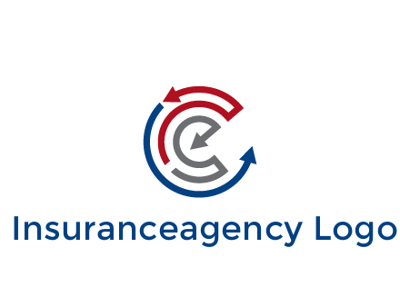 maze pattern arrows communication logo