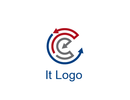 maze pattern arrows communication logo