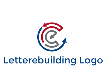 maze pattern arrows communication logo