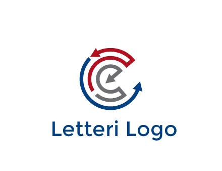 maze pattern arrows communication logo