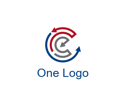 maze pattern arrows communication logo
