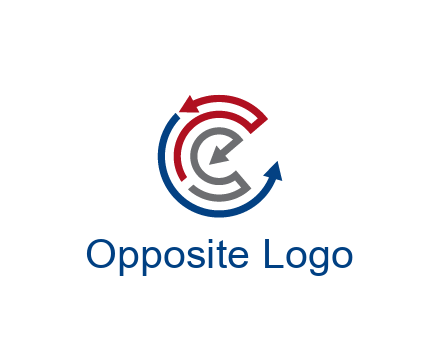 maze pattern arrows communication logo