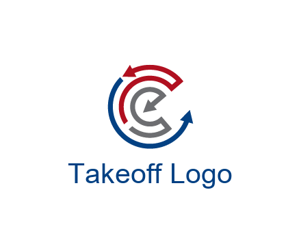 maze pattern arrows communication logo