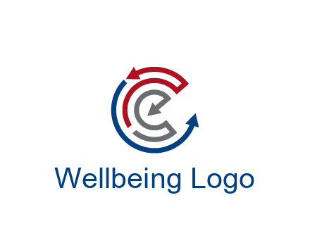 maze pattern arrows communication logo