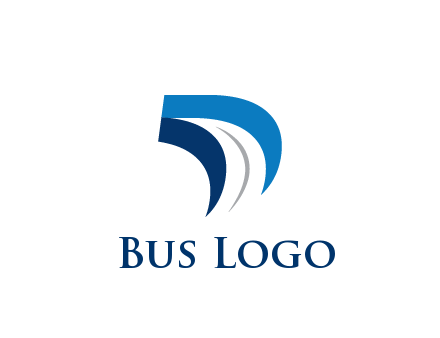 abstract letter D logistics logo
