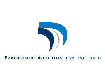 abstract letter D logistics logo