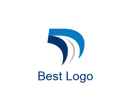 abstract letter D logistics logo