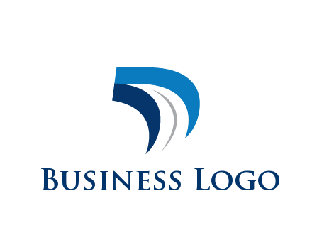abstract letter D logistics logo