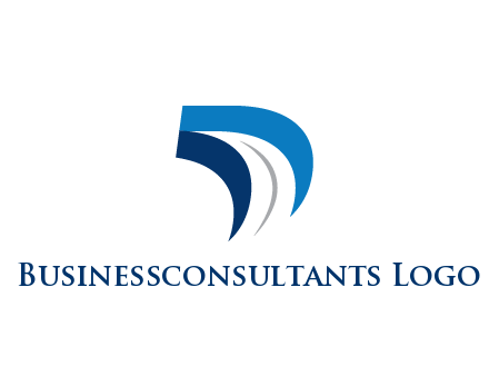 abstract letter D logistics logo