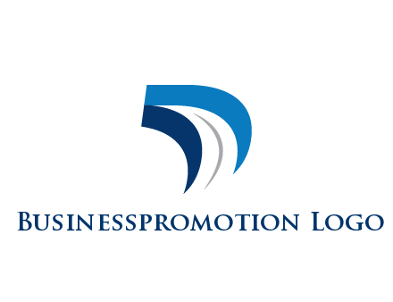 abstract letter D logistics logo