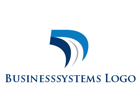 abstract letter D logistics logo