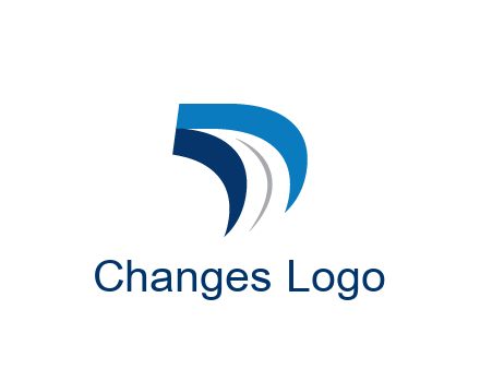 abstract letter D logistics logo