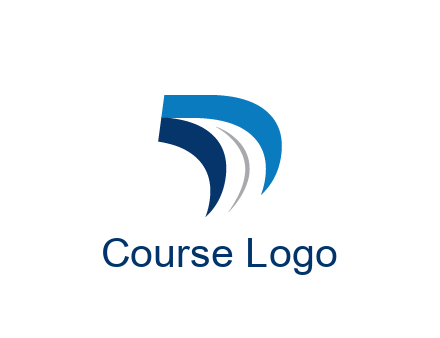 abstract letter D logistics logo