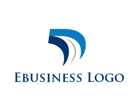 abstract letter D logistics logo