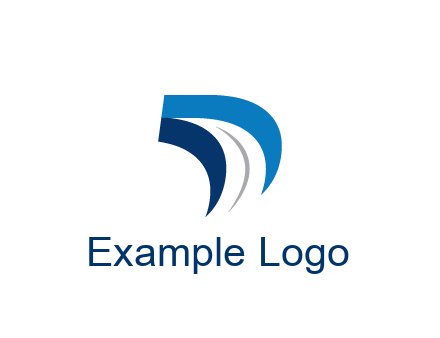 abstract letter D logistics logo
