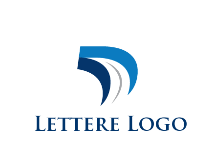 abstract letter D logistics logo