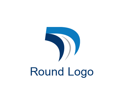 abstract letter D logistics logo