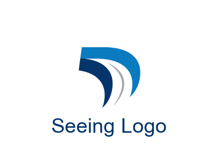 abstract letter D logistics logo