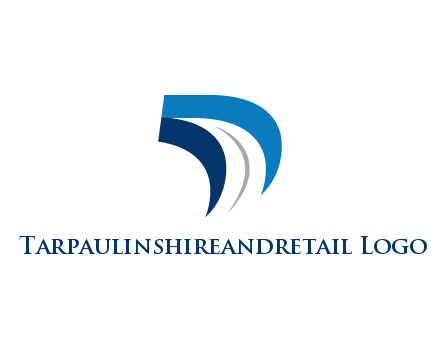 abstract letter D logistics logo